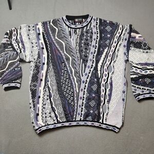 Vintage Tundra Sweater Coogi Style Knit Sweater 2XLT 90s